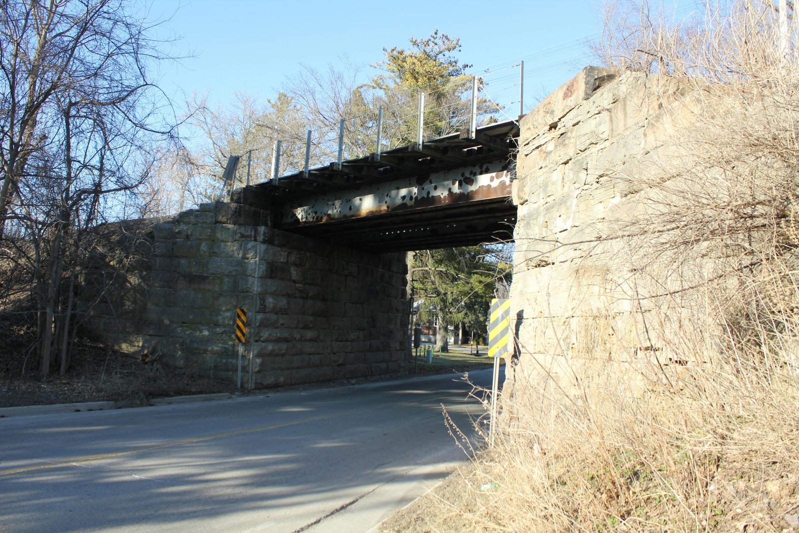 Looking north